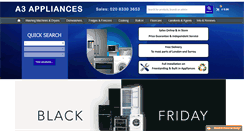 Desktop Screenshot of a3appliances.co.uk