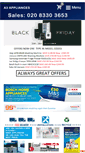 Mobile Screenshot of a3appliances.co.uk